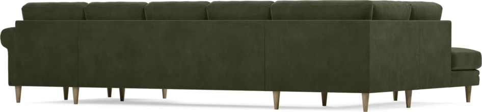 Eden - 3-sits soffa med divan vänster och schäslong höger - Grön