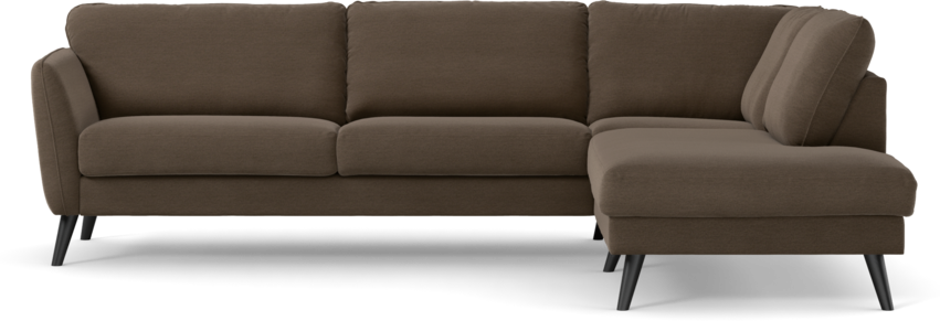 Bridge - 3-sits soffa med divan höger - Brun