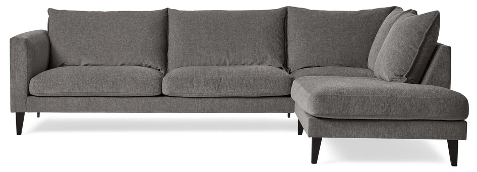 Leone - 3-sits soffa med divan höger - Grå