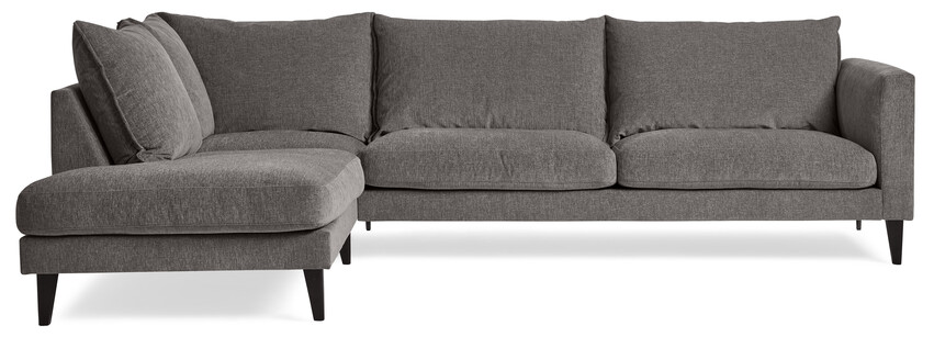 Leone - 3-sits soffa med divan vänster - Grå