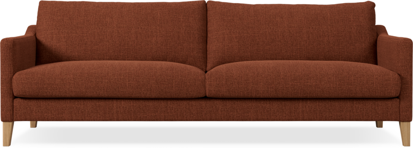 Winston - 4-sits soffa - Röd