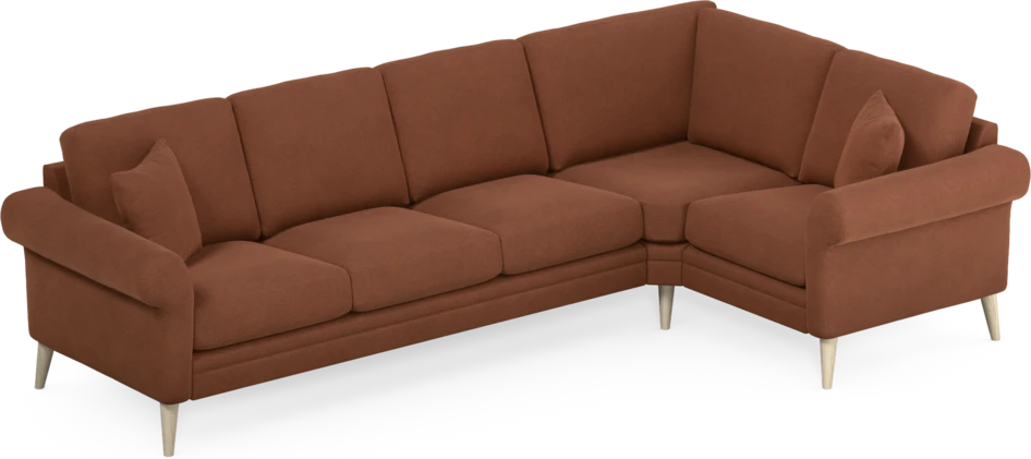Eden - Hörnsoffa, 3+1-sits - Orange
