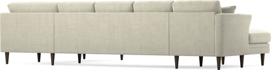 Eden - 3-sits soffa med schäslong vänster och divan höger - Beige