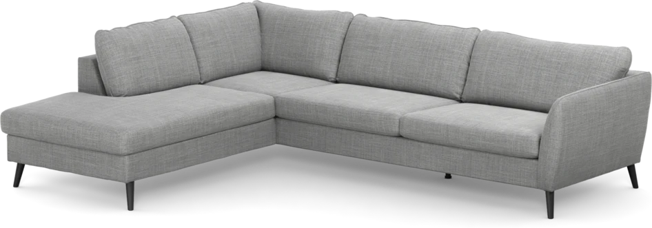 County - 2,5-sits soffa med divan vänster - Grå