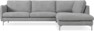 Madison Lux - 3-sits soffa med divan höger - Vit