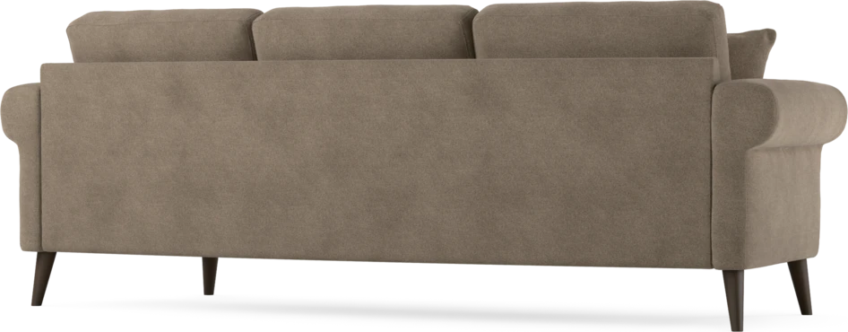 Eden - 3-sits soffa svängd - Brun