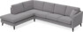 Eden - 3-sits soffa med divan - Grå