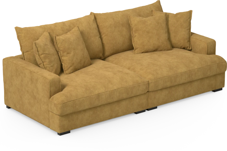 Rossi - 3-sits soffa - Gul