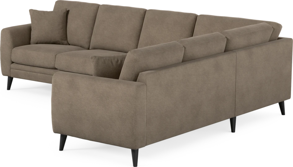 Eden - Hörnsoffa, 3+2-sits - Brun