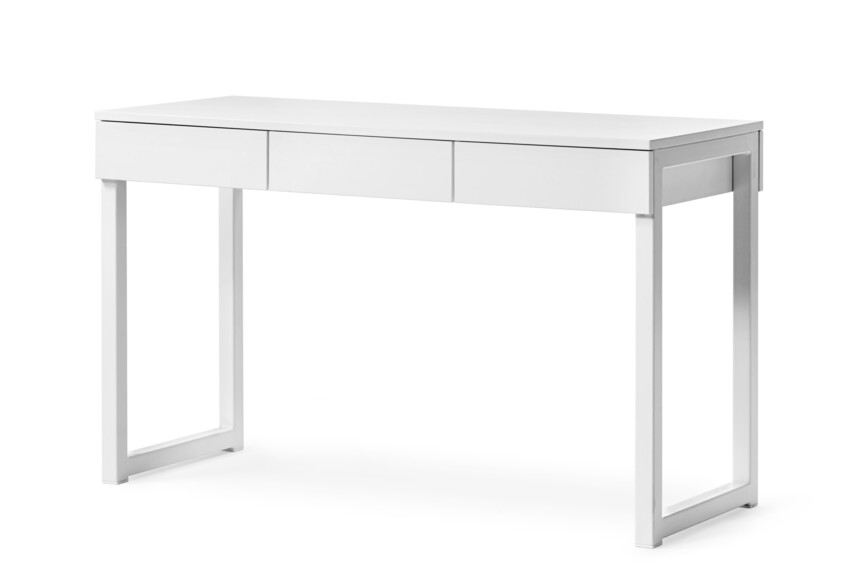 Connor - Skrivbord, L 126 cm - Vit