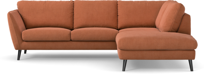 Madison Lux - 2-sits soffa med divan höger - Orange