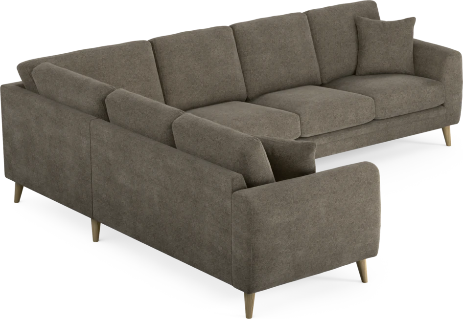 Eden - Hörnsoffa, 2+3-sits - Brun