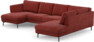 Madison Lux - 2-sits soffa med schäslong vänster och divan höger - Rosa