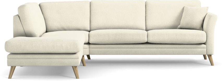 Eden - 2,5-sits soffa med divan - Vit