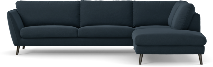 Madison Lux - 3-sits soffa med divan höger - Blå