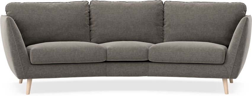 Madison - 3-sits soffa svängd, 70 cm - Grå