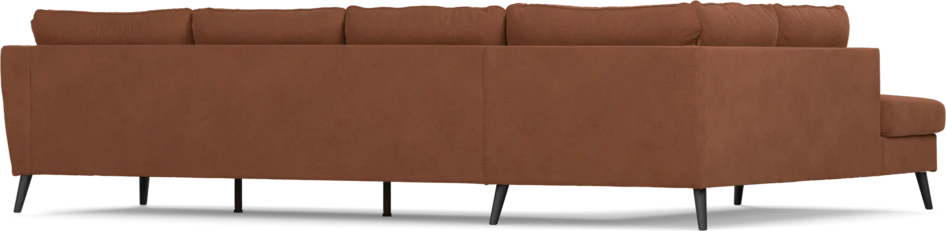 County - 3-sits soffa med divan vänster - Orange