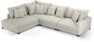 Rossi - 3-sits soffa med divan vänster - Vit