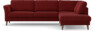 Bridge - 3-sits soffa med divan höger - Röd