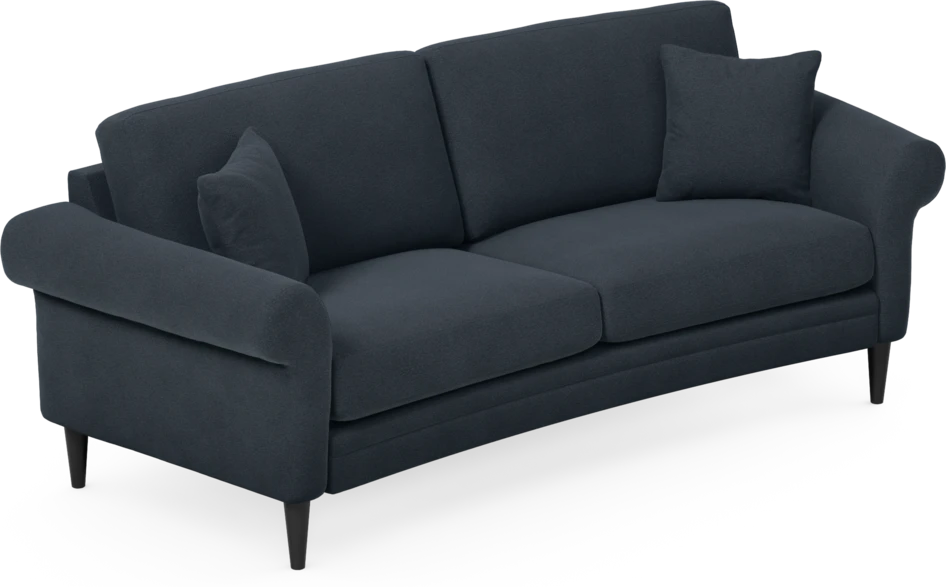 Eden - 2,5-sits soffa svängd - Blå