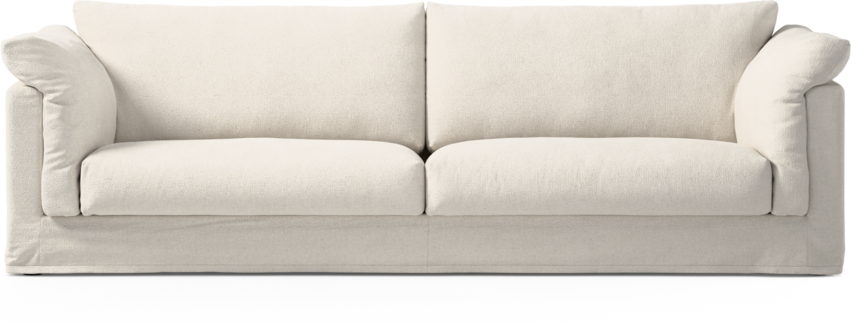 Cherrie - 4-sits soffa med kappa - Vit