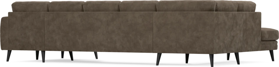 Eden - 3-sits soffa med divan vänster och schäslong höger - Brun