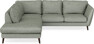 Madison - 2-sits soffa med divan vänster - Turkos