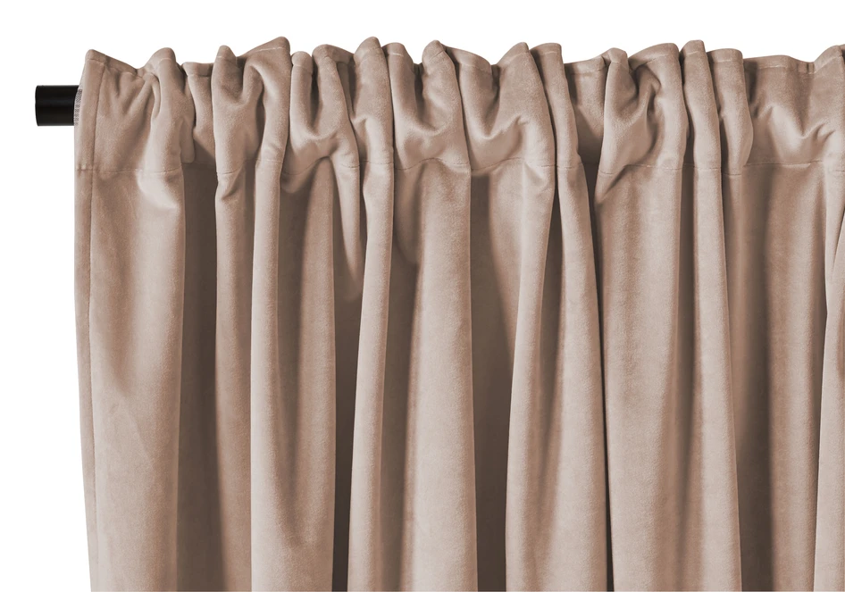 Velvet - Gardin, 140x250 cm, 2-pack - Rosa
