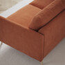 Madison Lux - 2-sits soffa med divan höger - Orange