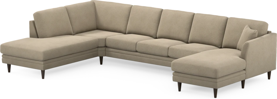 Eden - 3-sits soffa med divan vänster och schäslong höger - Beige