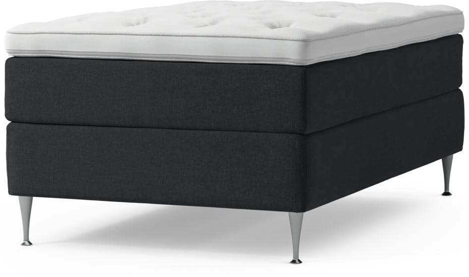 Delux Exclusive - Kontinentalsäng, enkelsäng 120 cm med bäddmadrass och sängben