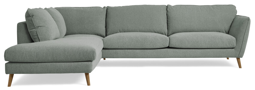 Madison - 3-sits soffa med divan vänster, avtagbar klädsel - Blå