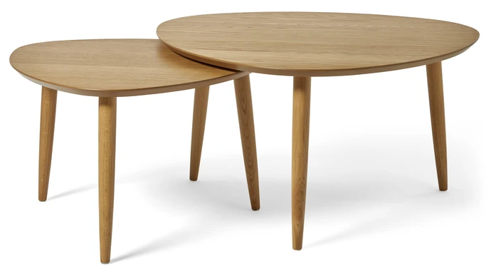 Anne, Satsbord, 90x90x48/70x70x45 cm