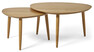 Anne - Satsbord, 90x90x48/70x70x45 cm - Orange