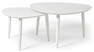 Anne - Satsbord, 90x90x48/70x70x45 cm - Vit