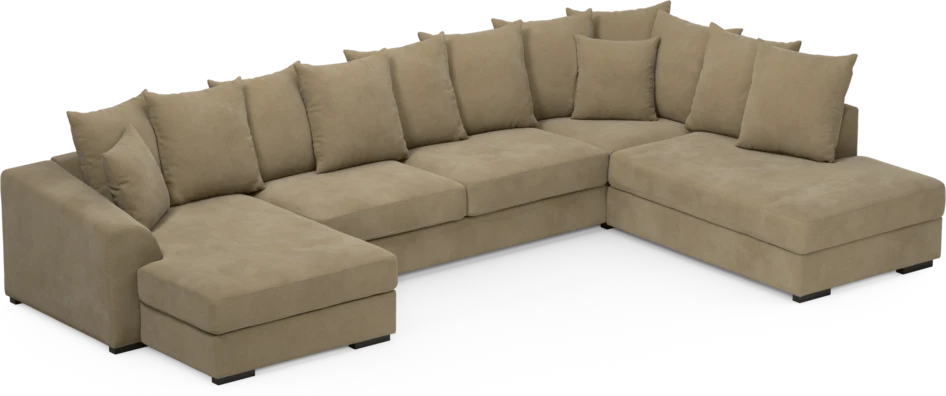 Town - 3-sits soffa med divan höger och schäslong vänster - Beige