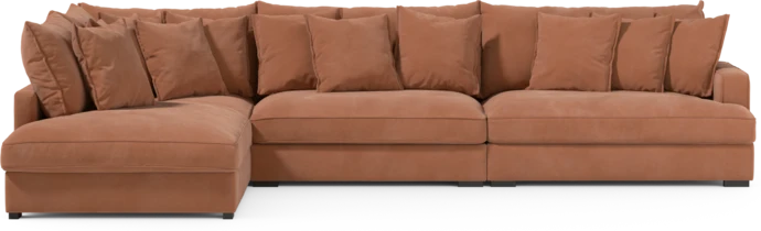 Rossi, 4-sits soffa med divan vänster