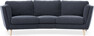 Madison - 3-sits soffa svängd, 70 cm - Blå