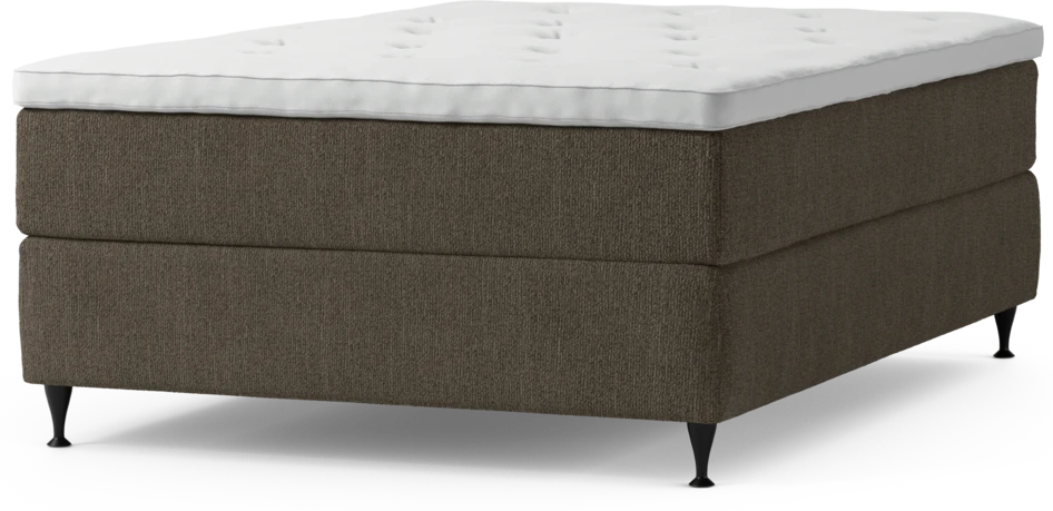 Delux Exclusive - Kontinentalsäng, enkelsäng 140 cm med bäddmadrass och sängben