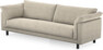 Cherrie - 4-sits soffa, hel dyna, fast klädsel - Beige
