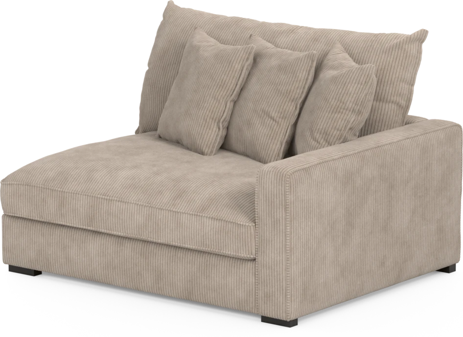 Rossi - 2-sits med armstöd höger - Beige