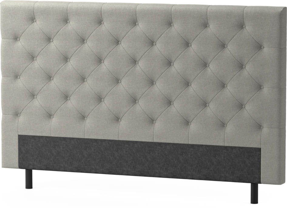 Delux Pikerad - Sänggavel, 90-210 cm - Grå