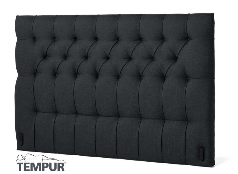 Promise pikerad L - Sänggavel, 80-210 cm - Svart
