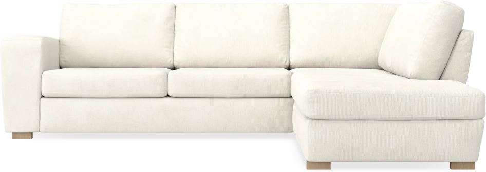 Friday - 2,5-sits soffa med divan höger - Vit