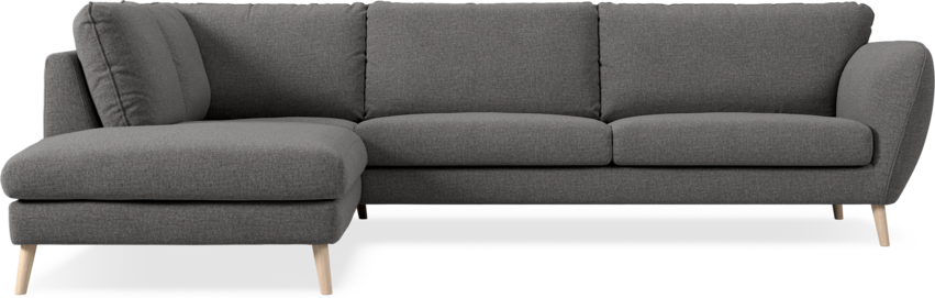 Madison Lux - 3-sits soffa med divan vänster - Grå