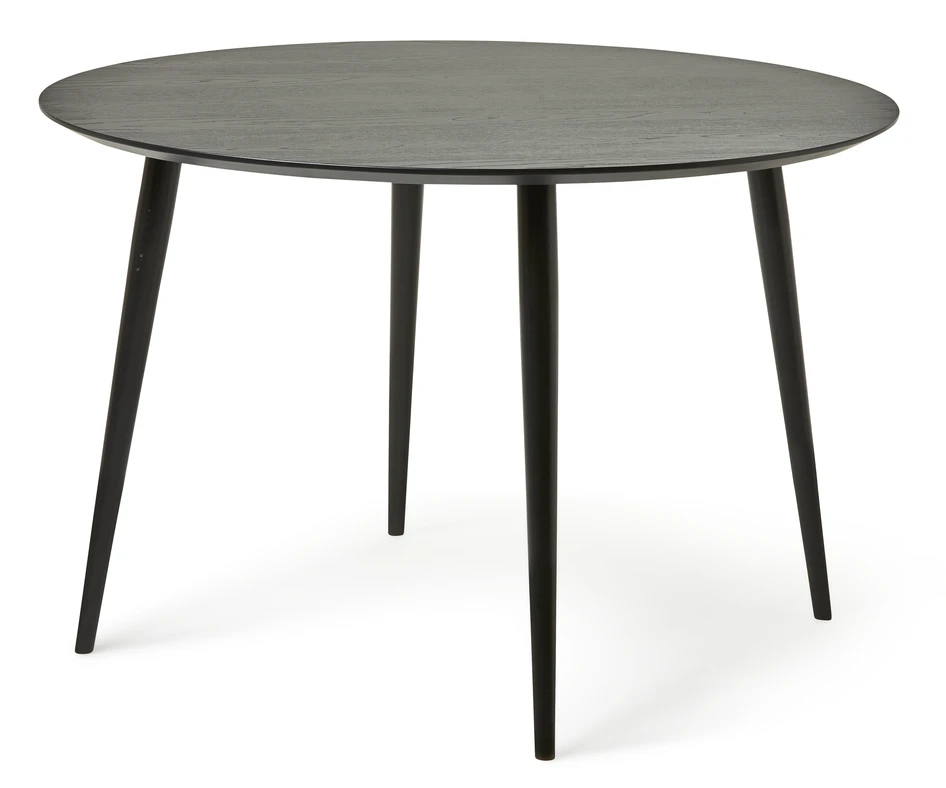Lisa - Matbord, Ø 115 cm - Svart