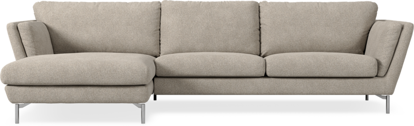 Madison Lux - 3-sits soffa med schäslong vänster - Vit