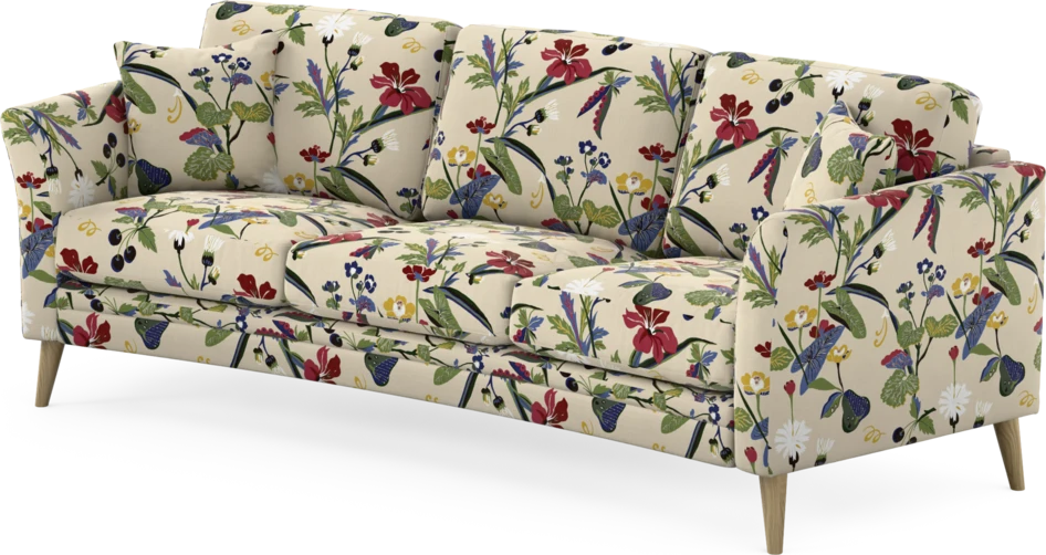 Eden - 3-sits soffa svängd - Flerfärgad