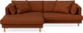 Harper - 4-sits med schäslong XL vänster - Orange