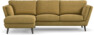 Madison Lux - 2-sits soffa med schäslong vänster - Gul